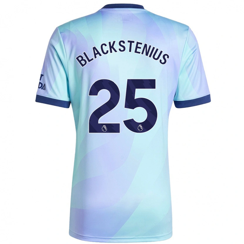 Danxen Mænd Stina Blackstenius #25 Aqua Tredje Sæt Spillertrøjer 2024/25 Trøje T-Shirt