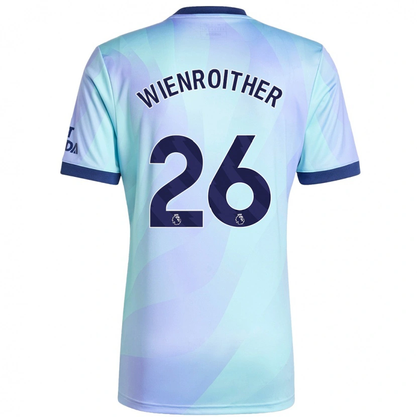 Danxen Mænd Laura Wienroither #26 Aqua Tredje Sæt Spillertrøjer 2024/25 Trøje T-Shirt
