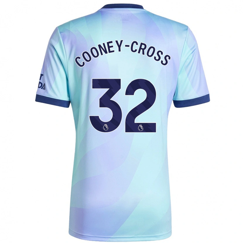 Danxen Mænd Kyra Cooney-Cross #32 Aqua Tredje Sæt Spillertrøjer 2024/25 Trøje T-Shirt