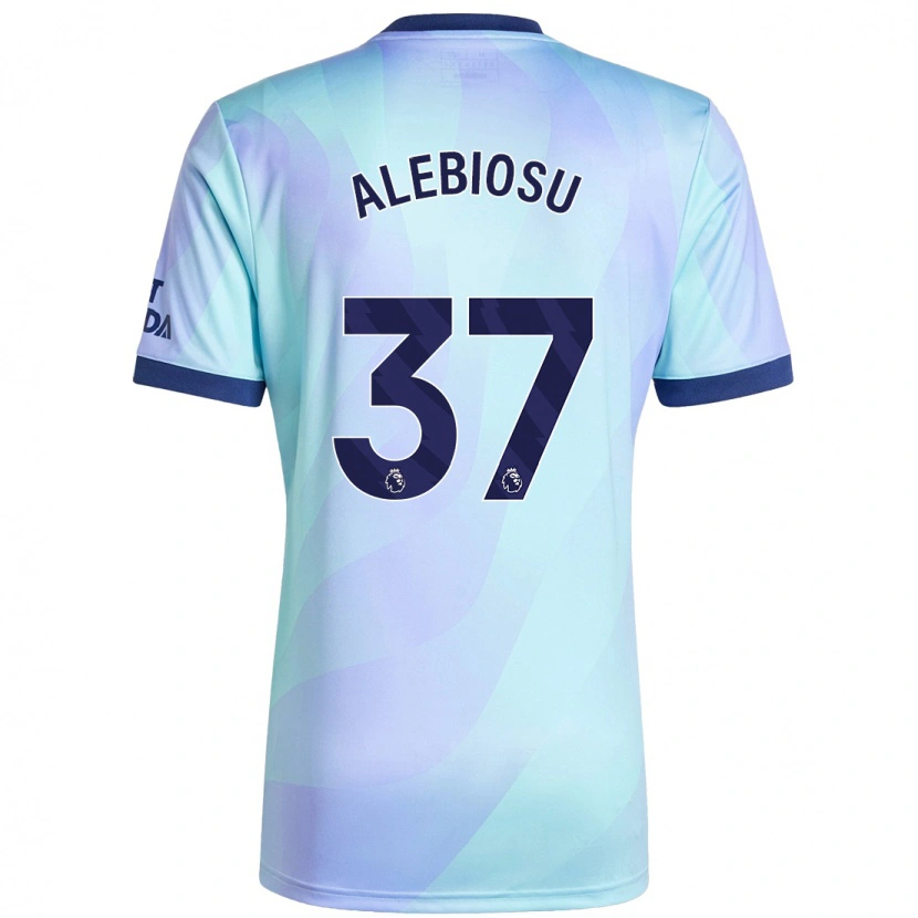 Danxen Mænd Ryan Alebiosu #37 Aqua Tredje Sæt Spillertrøjer 2024/25 Trøje T-Shirt