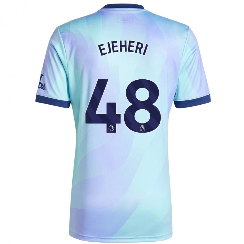 Danxen Mænd Ovie Ejeheri #48 Aqua Tredje Sæt Spillertrøjer 2024/25 Trøje T-Shirt