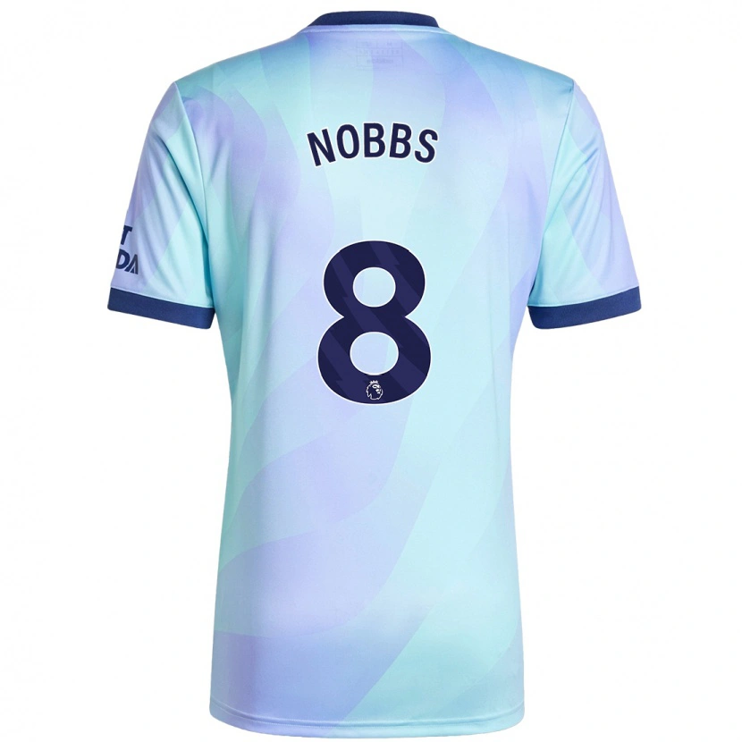 Danxen Mænd Nobbs #8 Aqua Tredje Sæt Spillertrøjer 2024/25 Trøje T-Shirt