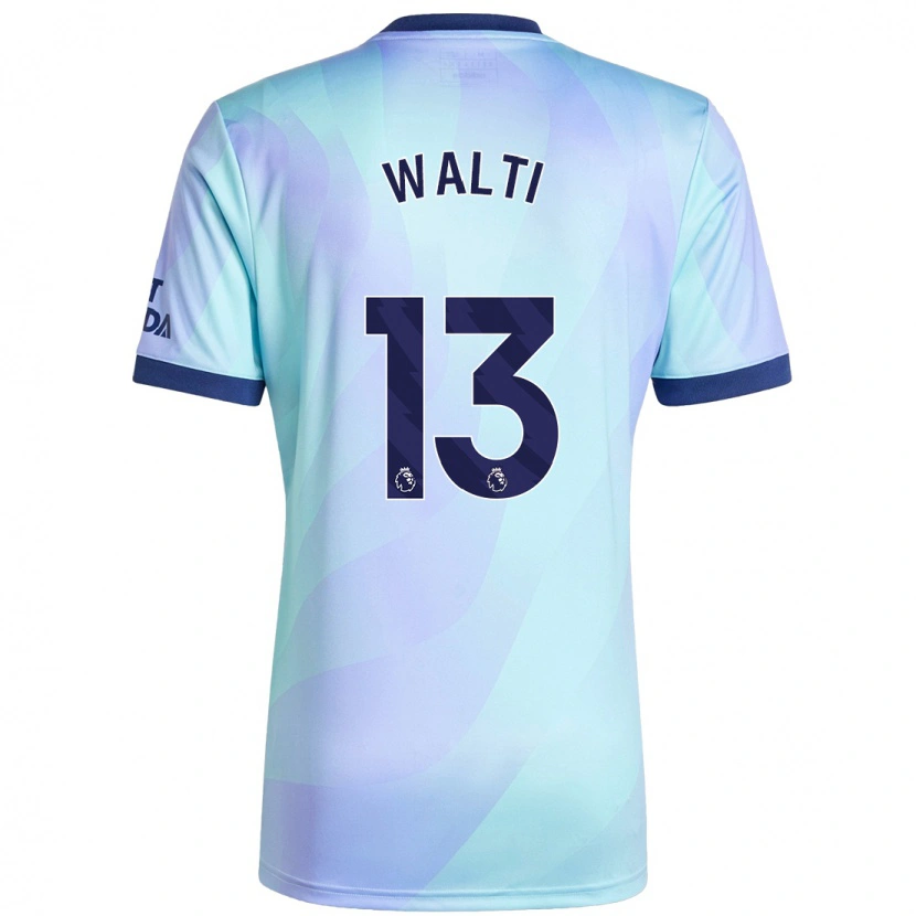 Danxen Mænd Lia Walti #13 Aqua Tredje Sæt Spillertrøjer 2024/25 Trøje T-Shirt