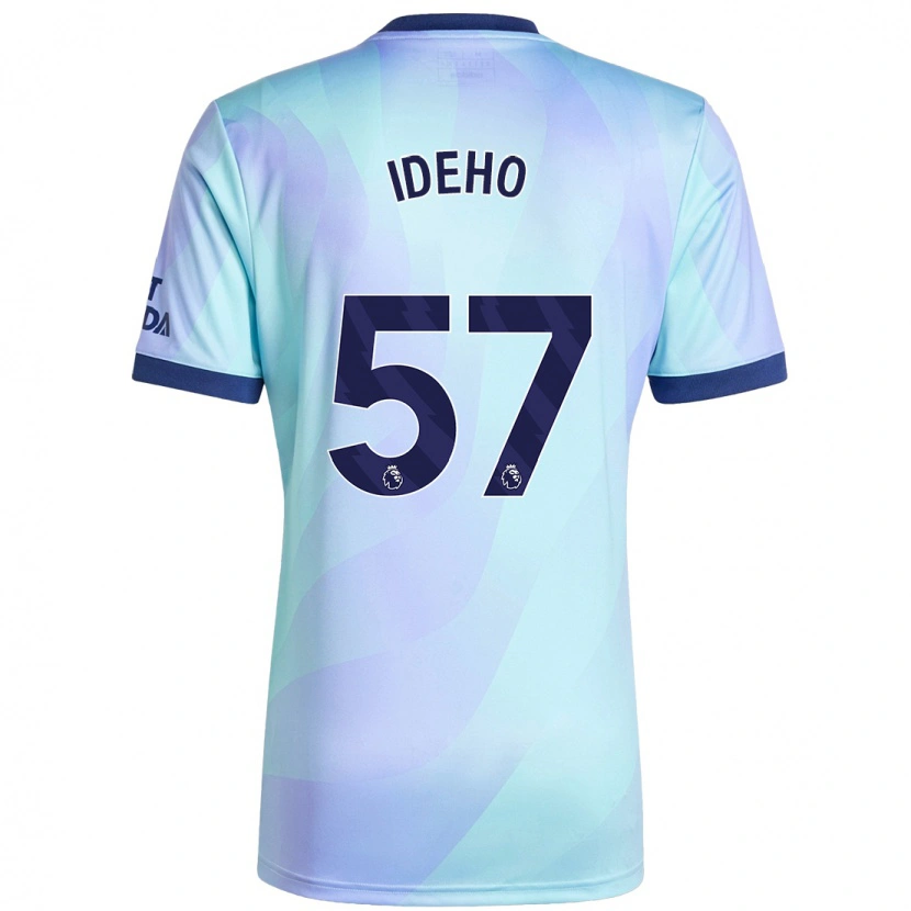 Danxen Mænd Joel Ideho #57 Aqua Tredje Sæt Spillertrøjer 2024/25 Trøje T-Shirt