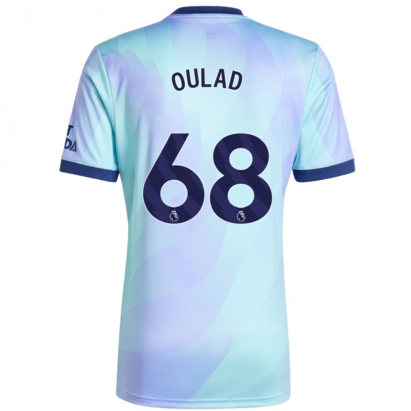 Danxen Mænd Salah-Eddine Oulad M'hand #68 Aqua Tredje Sæt Spillertrøjer 2024/25 Trøje T-Shirt