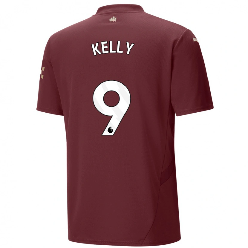 Danxen Mænd Chloe Kelly #9 Rødbrun Tredje Sæt Spillertrøjer 2024/25 Trøje T-Shirt