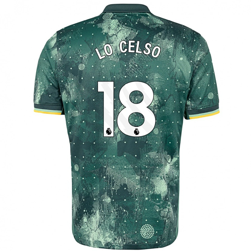 Danxen Mænd Giovani Lo Celso #20 Mintgrøn Tredje Sæt Spillertrøjer 2024/25 Trøje T-Shirt