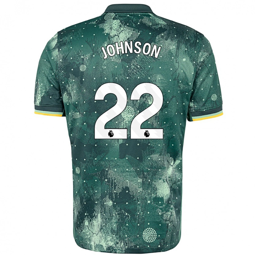 Danxen Mænd Brennan Johnson #22 Mintgrøn Tredje Sæt Spillertrøjer 2024/25 Trøje T-Shirt