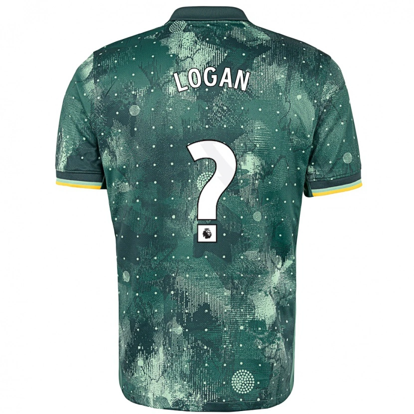 Danxen Mænd Calum Logan #0 Mintgrøn Tredje Sæt Spillertrøjer 2024/25 Trøje T-Shirt