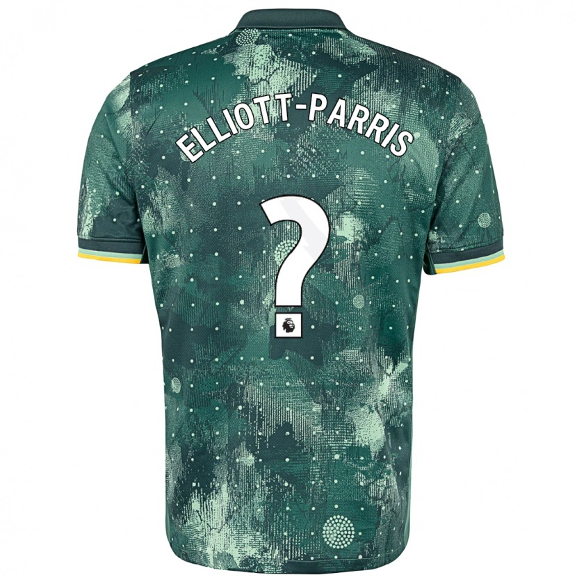 Danxen Mænd Reiss Elliott-Parris #0 Mintgrøn Tredje Sæt Spillertrøjer 2024/25 Trøje T-Shirt