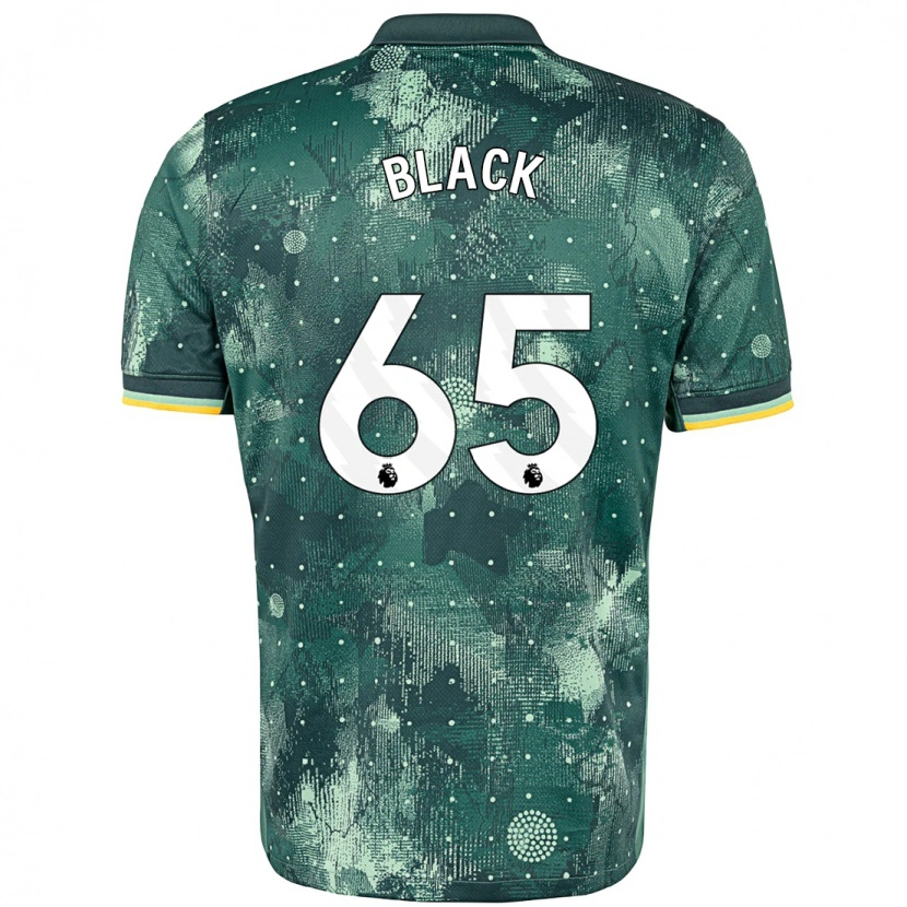 Danxen Mænd Leo Black #65 Mintgrøn Tredje Sæt Spillertrøjer 2024/25 Trøje T-Shirt