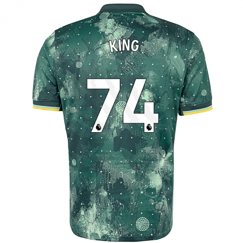 Danxen Mænd Maeson King #74 Mintgrøn Tredje Sæt Spillertrøjer 2024/25 Trøje T-Shirt