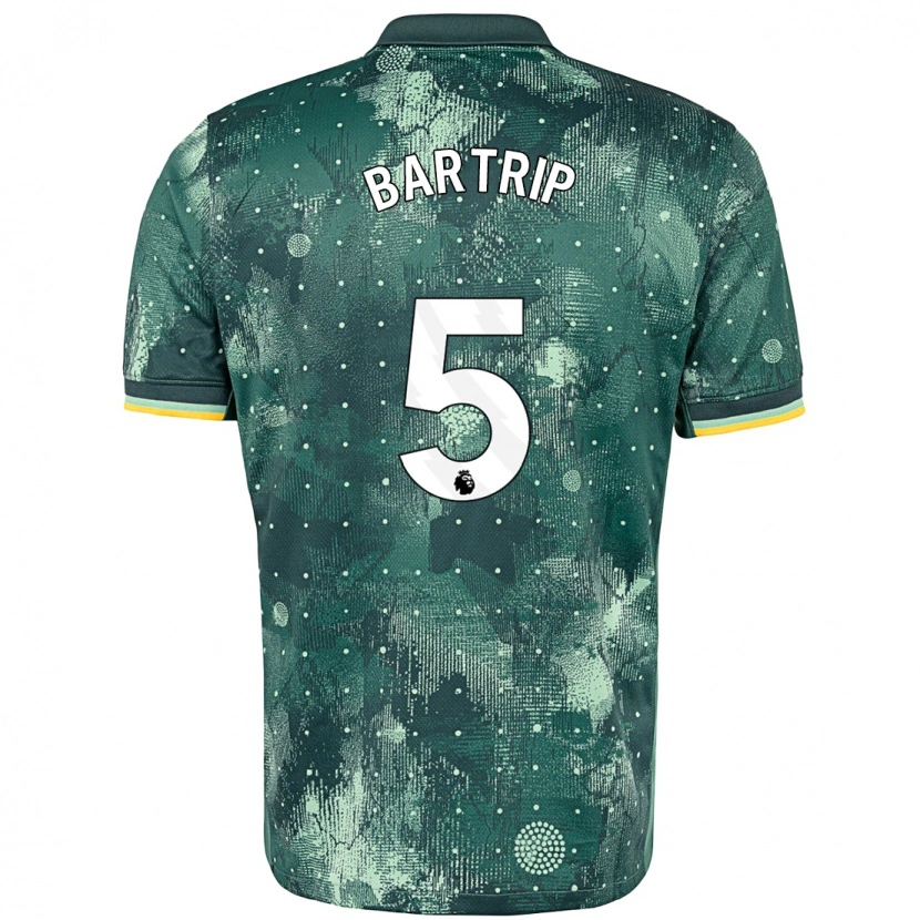 Danxen Mænd Molly Bartrip #5 Mintgrøn Tredje Sæt Spillertrøjer 2024/25 Trøje T-Shirt