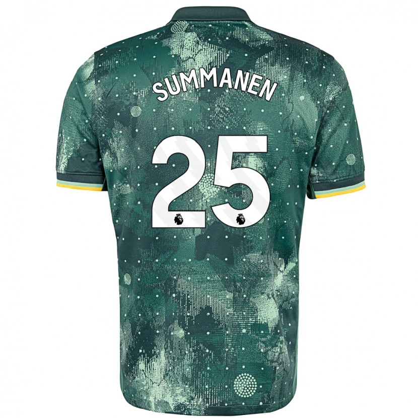 Danxen Mænd Eveliina Summanen #25 Mintgrøn Tredje Sæt Spillertrøjer 2024/25 Trøje T-Shirt