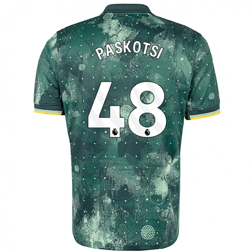 Danxen Mænd Maksim Paskotsi #48 Mintgrøn Tredje Sæt Spillertrøjer 2024/25 Trøje T-Shirt