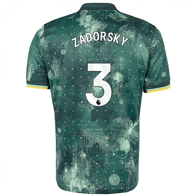 Danxen Mænd Shelina Zadorsky #3 Mintgrøn Tredje Sæt Spillertrøjer 2024/25 Trøje T-Shirt