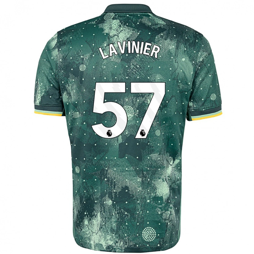 Danxen Mænd Marcel Lavinier #57 Mintgrøn Tredje Sæt Spillertrøjer 2024/25 Trøje T-Shirt
