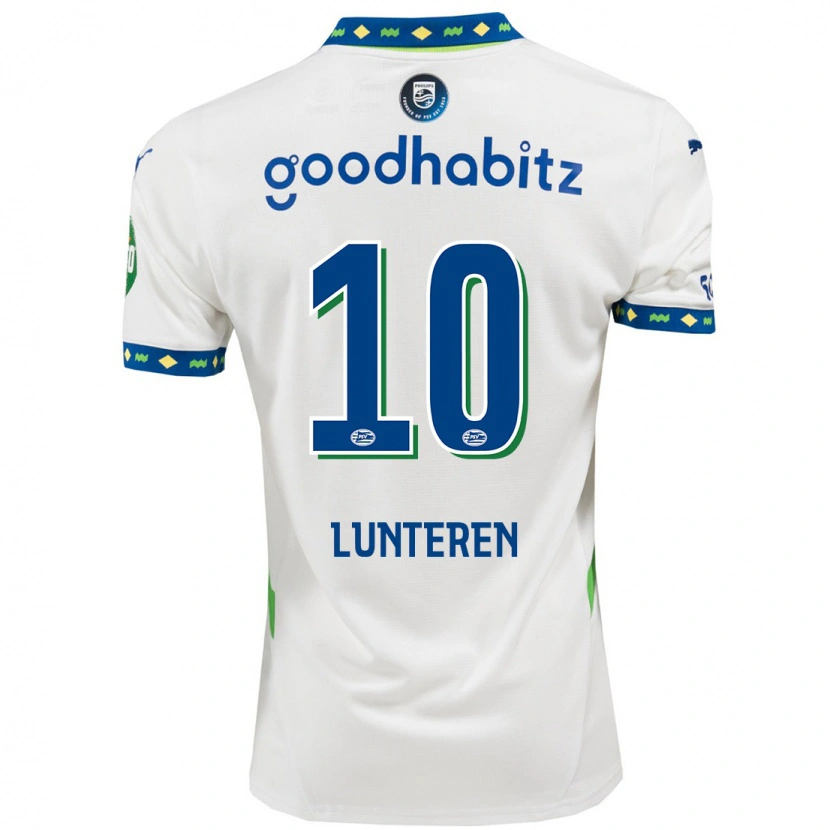 Danxen Mænd Desiree Van Lunteren #10 Hvid Mørkeblå Tredje Sæt Spillertrøjer 2024/25 Trøje T-Shirt
