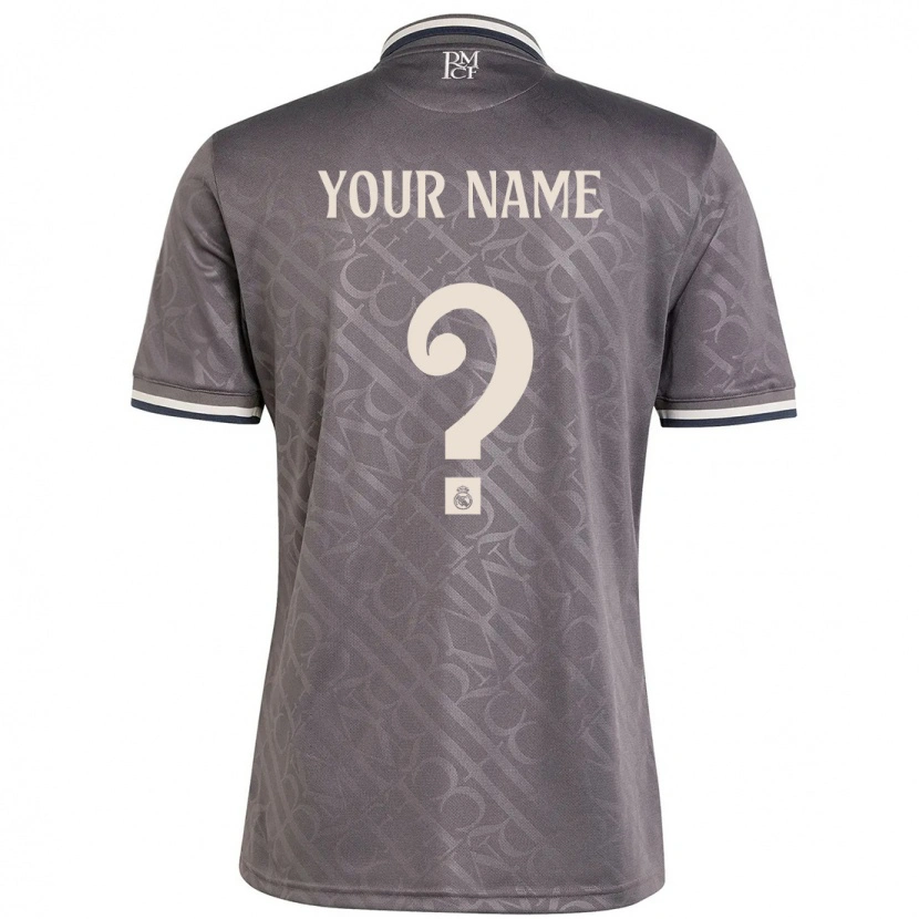 Danxen Mænd Dit Navn #0 Trækul Tredje Sæt Spillertrøjer 2024/25 Trøje T-Shirt