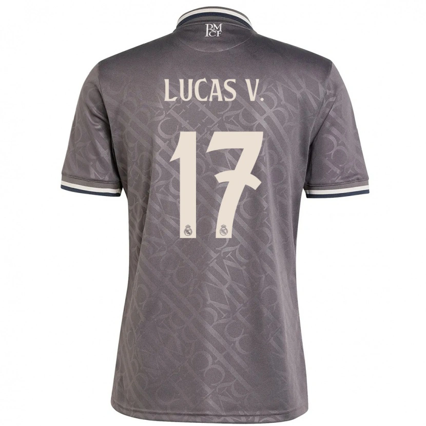 Danxen Mænd Lucas Vázquez #17 Trækul Tredje Sæt Spillertrøjer 2024/25 Trøje T-Shirt