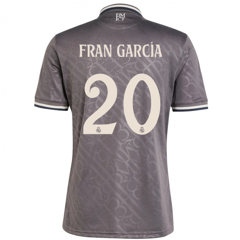 Danxen Mænd Fran García #20 Trækul Tredje Sæt Spillertrøjer 2024/25 Trøje T-Shirt