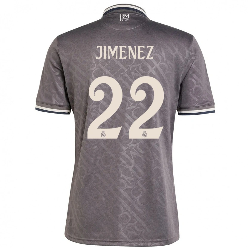 Danxen Mænd David Jiménez #22 Trækul Tredje Sæt Spillertrøjer 2024/25 Trøje T-Shirt