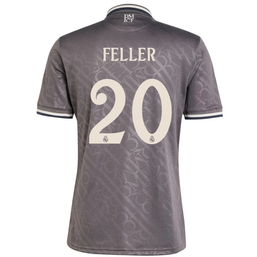 Danxen Mænd Naomie Feller #20 Trækul Tredje Sæt Spillertrøjer 2024/25 Trøje T-Shirt
