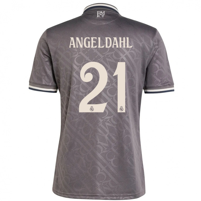 Danxen Mænd Filippa Angeldahl #21 Trækul Tredje Sæt Spillertrøjer 2024/25 Trøje T-Shirt