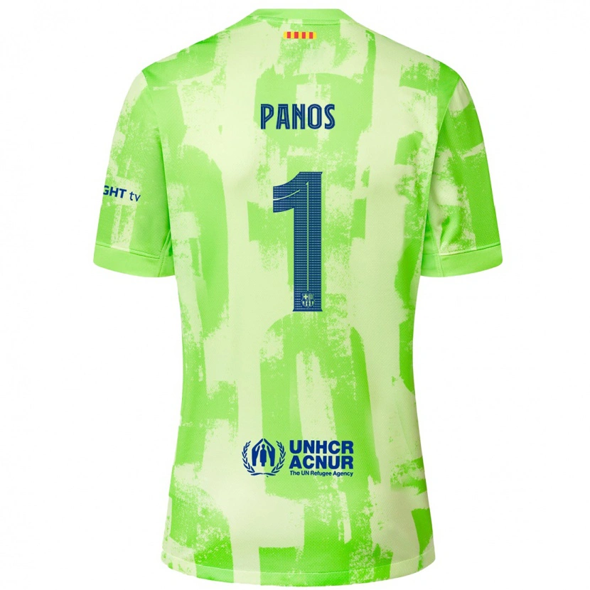 Danxen Mænd Sandra Panos #1 Lime Tredje Sæt Spillertrøjer 2024/25 Trøje T-Shirt