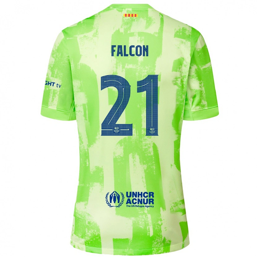 Danxen Mænd Andrea Falcon #21 Lime Tredje Sæt Spillertrøjer 2024/25 Trøje T-Shirt