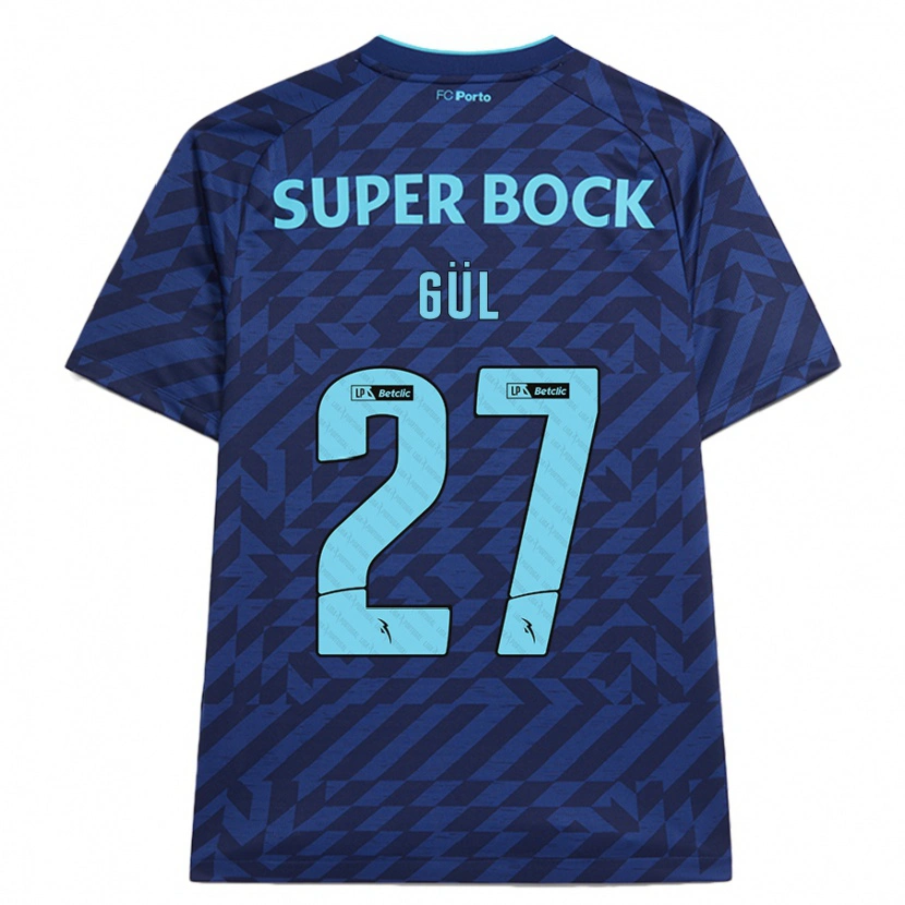 Danxen Mænd Deniz Gül #27 Marineblå Tredje Sæt Spillertrøjer 2024/25 Trøje T-Shirt