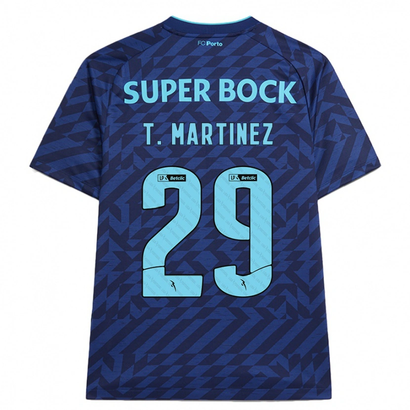 Danxen Mænd Toni Martínez #29 Marineblå Tredje Sæt Spillertrøjer 2024/25 Trøje T-Shirt