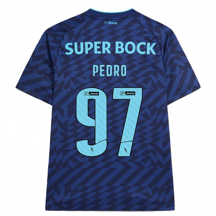Danxen Mænd Zé Pedro #97 Marineblå Tredje Sæt Spillertrøjer 2024/25 Trøje T-Shirt