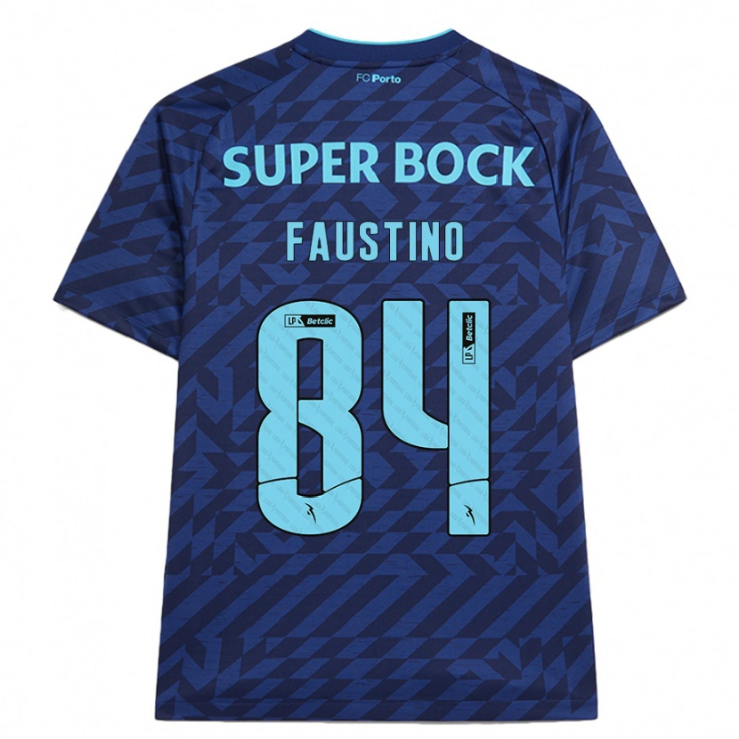 Danxen Mænd Levi Faustino #84 Marineblå Tredje Sæt Spillertrøjer 2024/25 Trøje T-Shirt