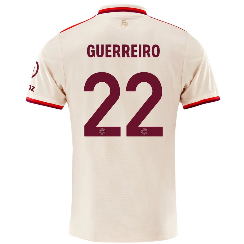 Danxen Mænd Raphaël Guerreiro #22 Linned Tredje Sæt Spillertrøjer 2024/25 Trøje T-Shirt
