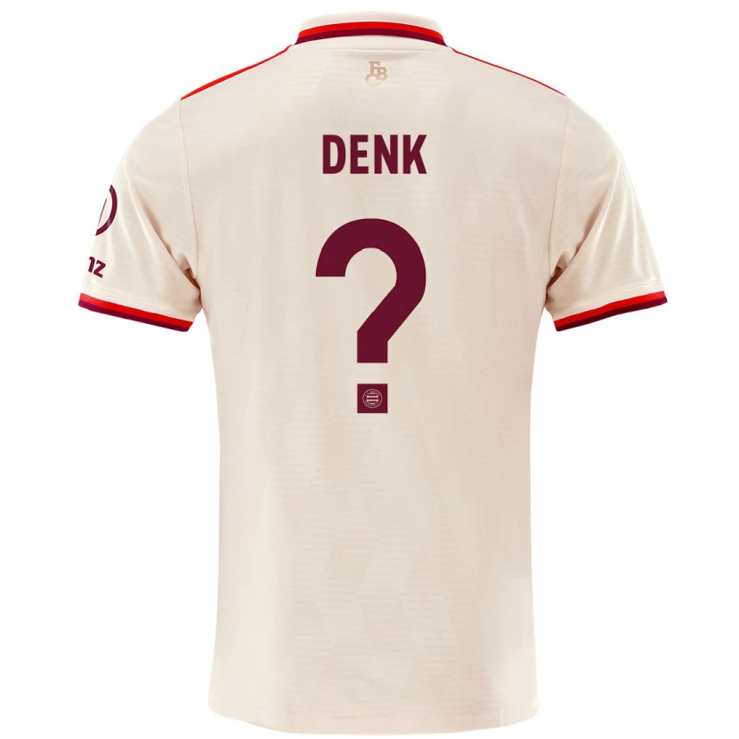 Danxen Mænd Luca Denk #0 Linned Tredje Sæt Spillertrøjer 2024/25 Trøje T-Shirt