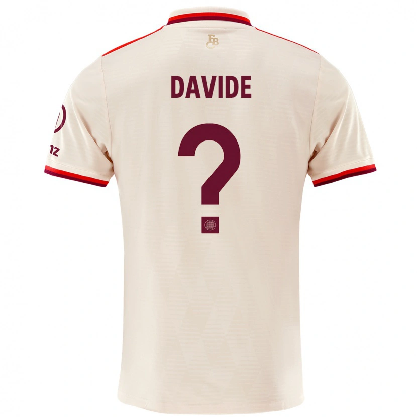 Danxen Mænd Davide Dell'erba #0 Linned Tredje Sæt Spillertrøjer 2024/25 Trøje T-Shirt