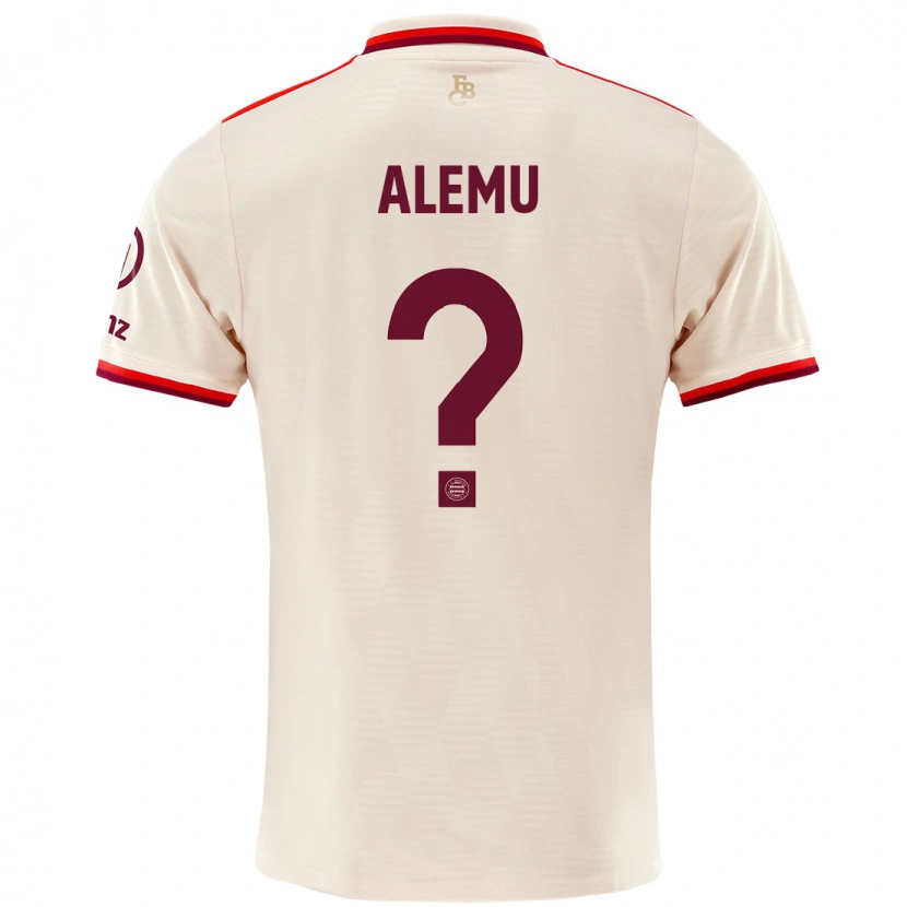 Danxen Mænd Liul-Bruke Alemu #0 Linned Tredje Sæt Spillertrøjer 2024/25 Trøje T-Shirt