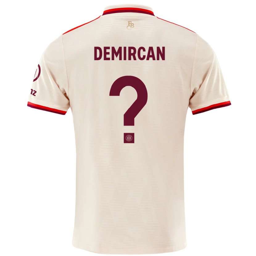 Danxen Mænd Emirhan Demircan #0 Linned Tredje Sæt Spillertrøjer 2024/25 Trøje T-Shirt