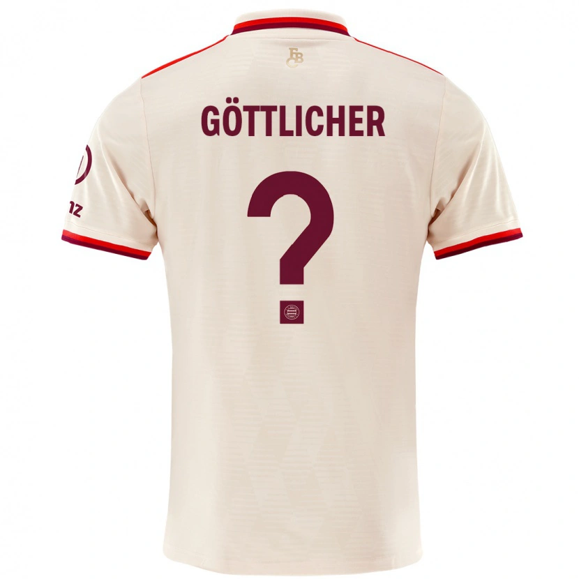 Danxen Mænd Moritz Göttlicher #0 Linned Tredje Sæt Spillertrøjer 2024/25 Trøje T-Shirt