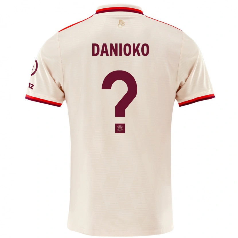 Danxen Mænd Leeron Danioko #0 Linned Tredje Sæt Spillertrøjer 2024/25 Trøje T-Shirt