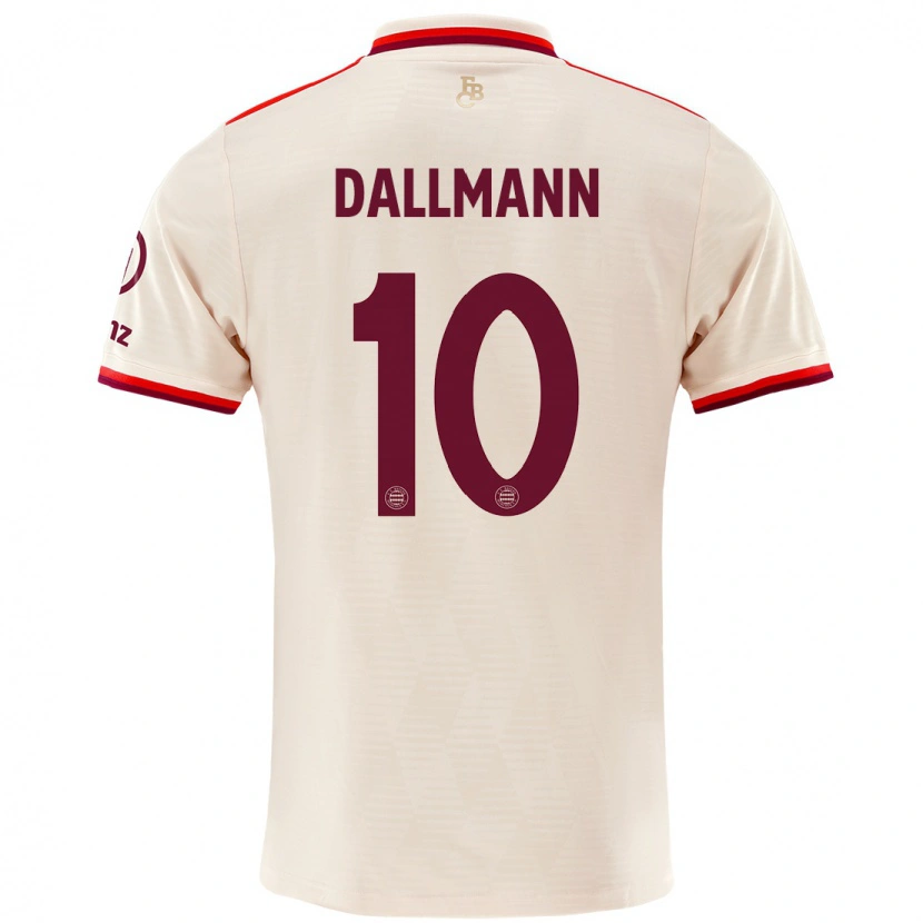 Danxen Mænd Linda Dallmann #10 Linned Tredje Sæt Spillertrøjer 2024/25 Trøje T-Shirt