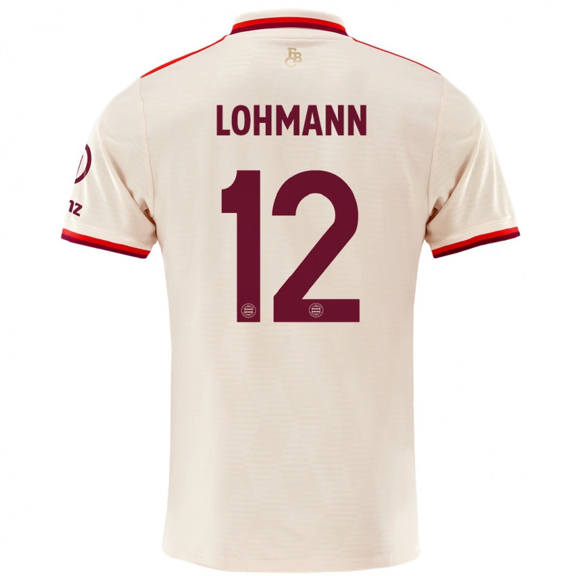 Danxen Mænd Sydney Lohmann #12 Linned Tredje Sæt Spillertrøjer 2024/25 Trøje T-Shirt