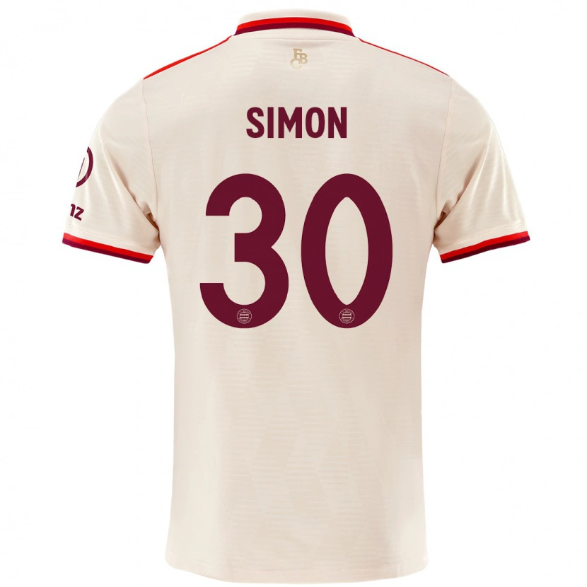 Danxen Mænd Carolin Simon #30 Linned Tredje Sæt Spillertrøjer 2024/25 Trøje T-Shirt