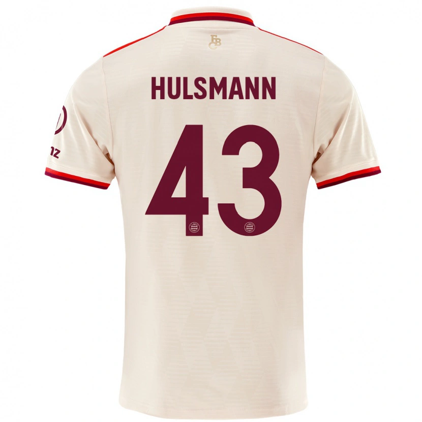 Danxen Mænd Tom Hülsmann #43 Linned Tredje Sæt Spillertrøjer 2024/25 Trøje T-Shirt