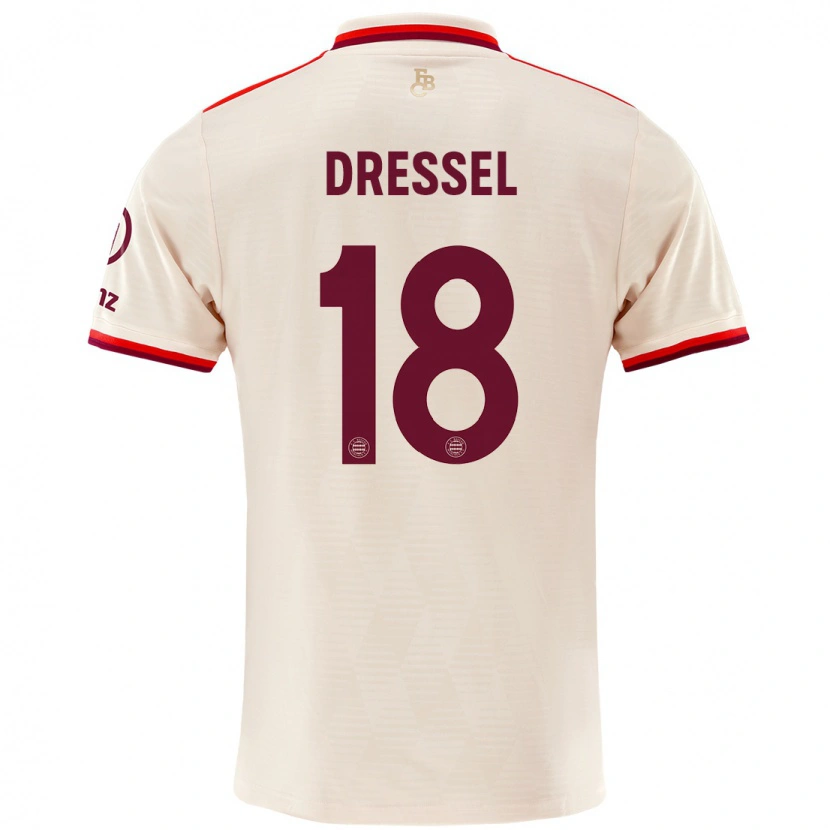 Danxen Mænd Timon Dressel #18 Linned Tredje Sæt Spillertrøjer 2024/25 Trøje T-Shirt