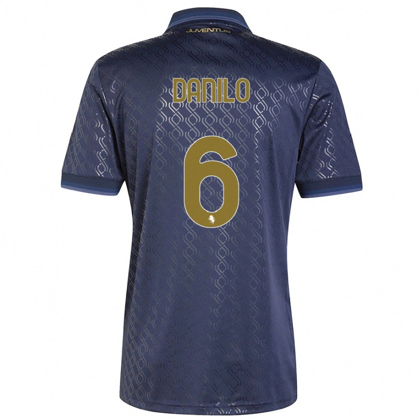 Danxen Mænd Danilo #6 Marineblå Tredje Sæt Spillertrøjer 2024/25 Trøje T-Shirt