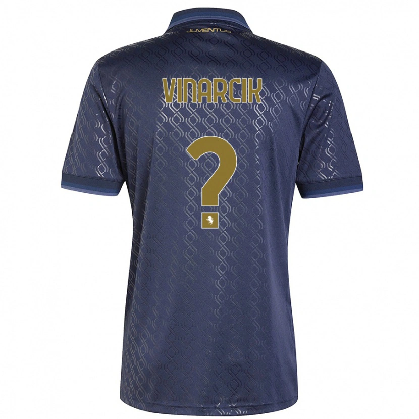 Danxen Mænd Jakub Vinarcik #0 Marineblå Tredje Sæt Spillertrøjer 2024/25 Trøje T-Shirt