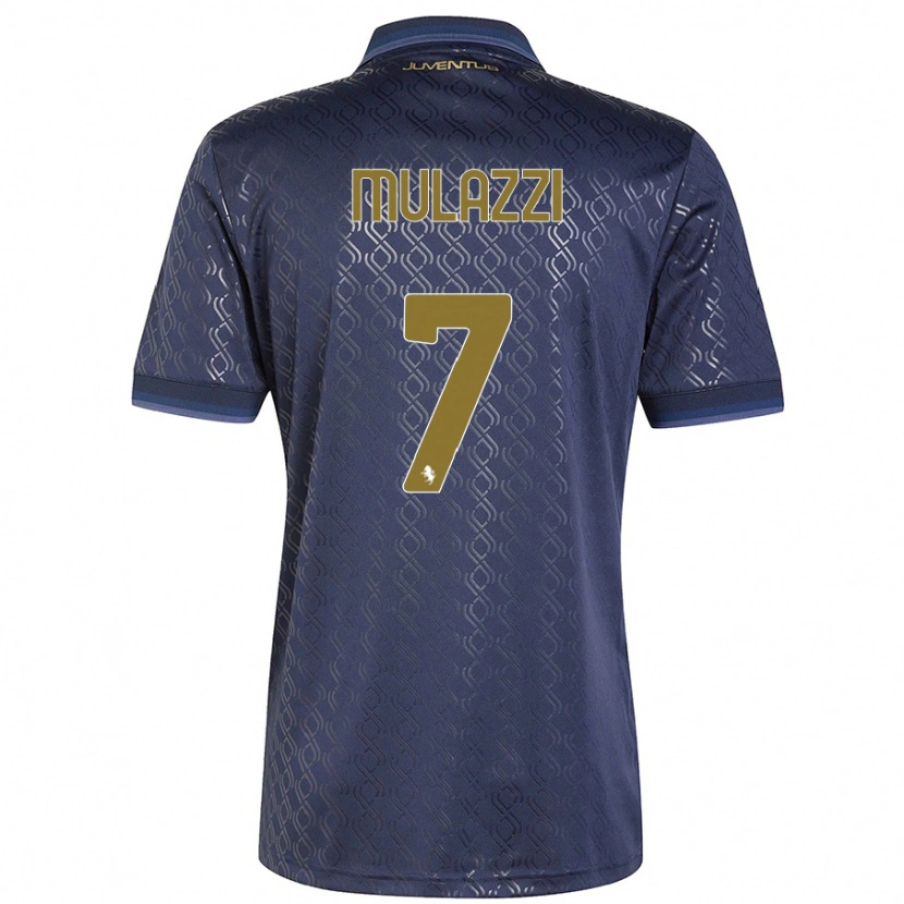 Danxen Mænd Gabriele Mulazzi #7 Marineblå Tredje Sæt Spillertrøjer 2024/25 Trøje T-Shirt