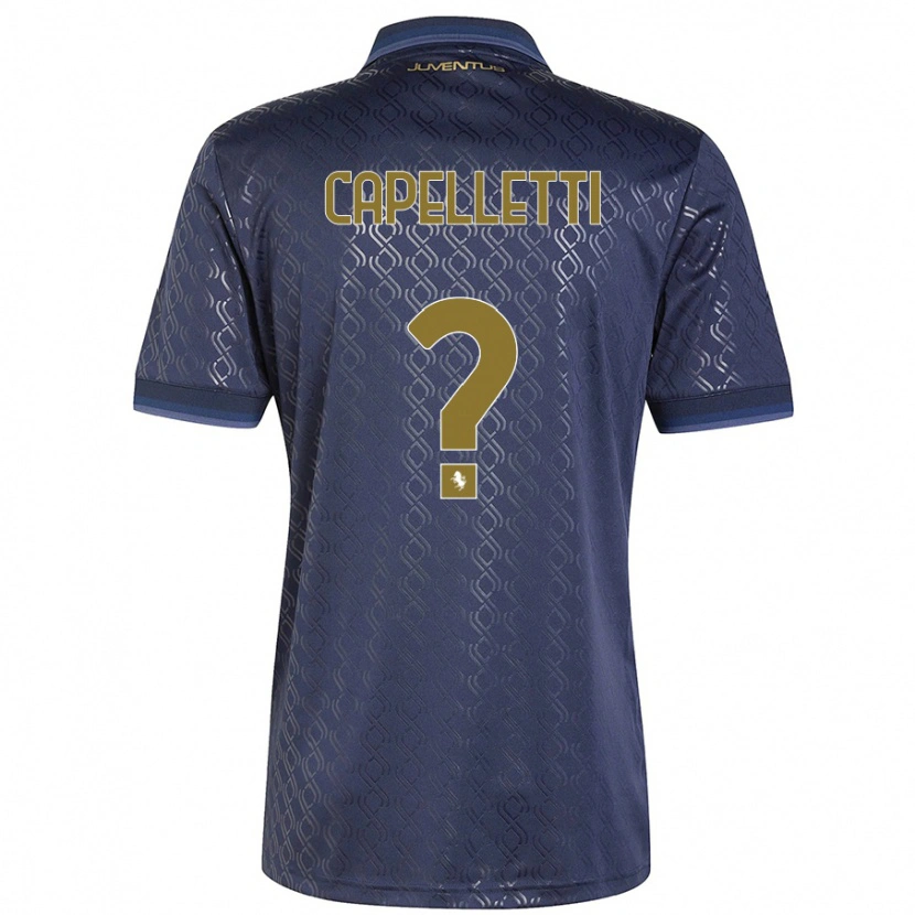 Danxen Mænd Alessia Capelletti #0 Marineblå Tredje Sæt Spillertrøjer 2024/25 Trøje T-Shirt